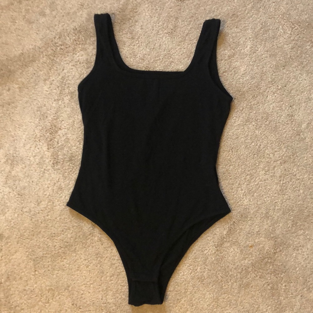 SHEIN Black Tank Bodysuit